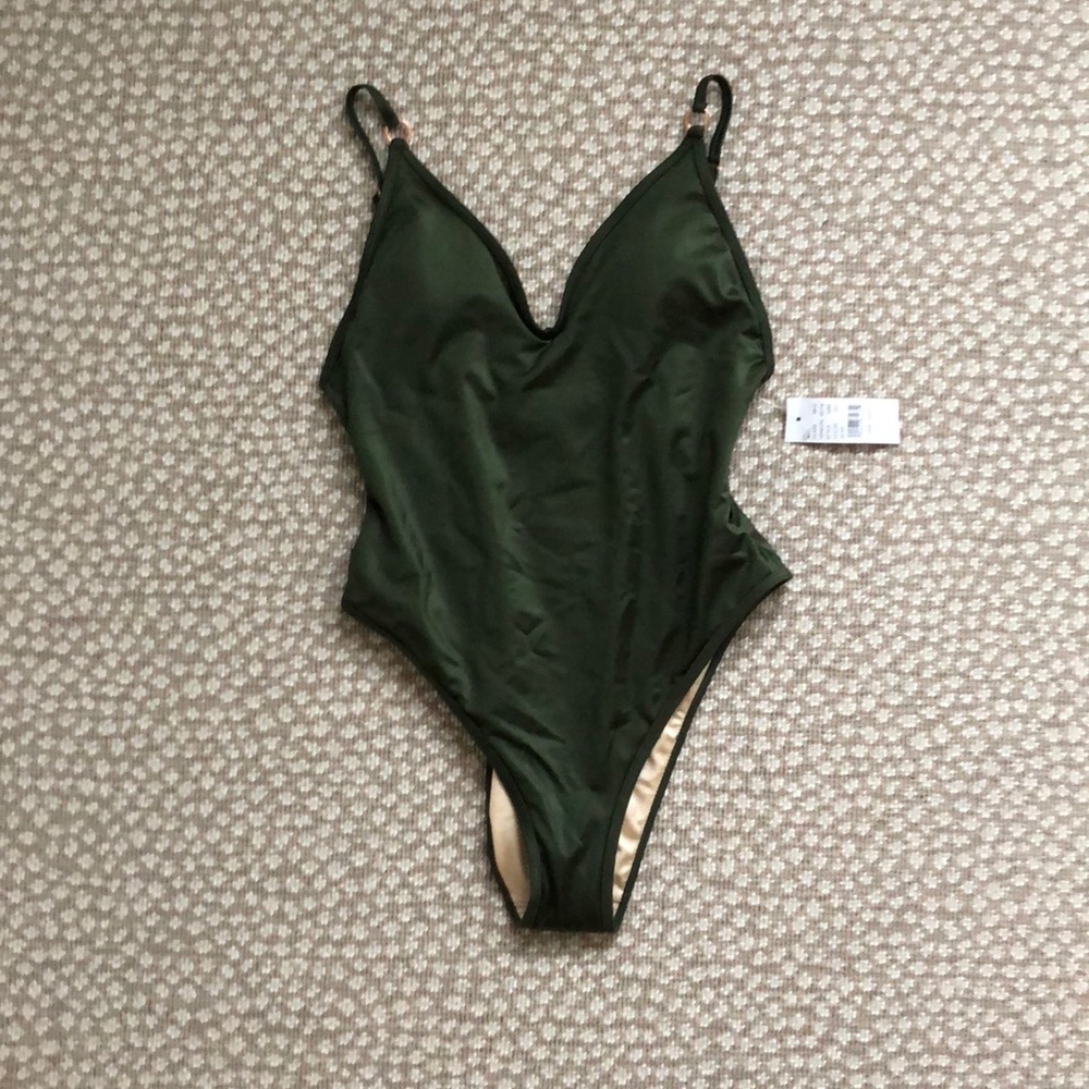 NWT OLIVE GREEN PACSUN ONE PIECE SWIMSUIT